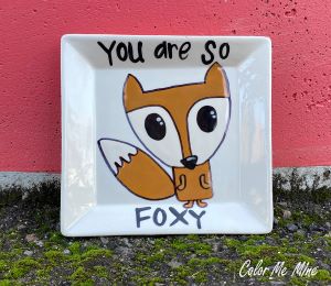 Sugarland - Color Me Mine Fox Plate