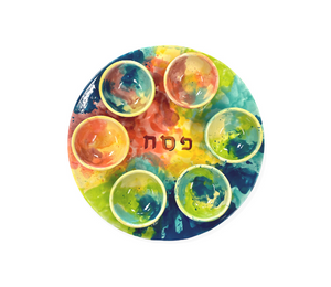 Sugarland - Color Me Mine Watercolor Seder Plate