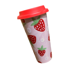 Sugarland - Color Me Mine Strawberry Travel Mug