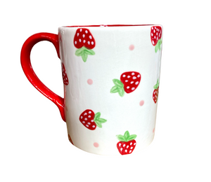 Sugarland - Color Me Mine Strawberry Dot Mug
