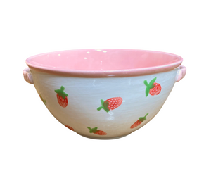 Sugarland - Color Me Mine Strawberry Print Bowl