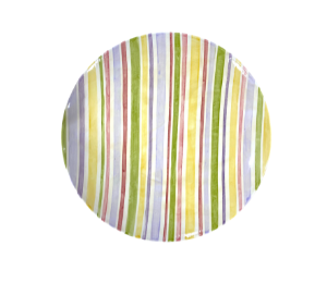 Sugarland - Color Me Mine Striped Fall Plate