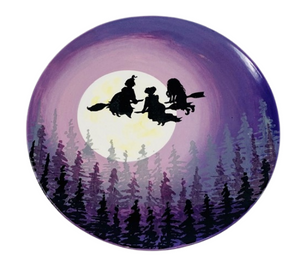 Sugarland - Color Me Mine Kooky Witches Plate