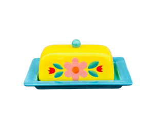 Sugarland - Color Me Mine Retro Butter Dish