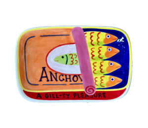 Sugarland - Color Me Mine Anchovies App Plate